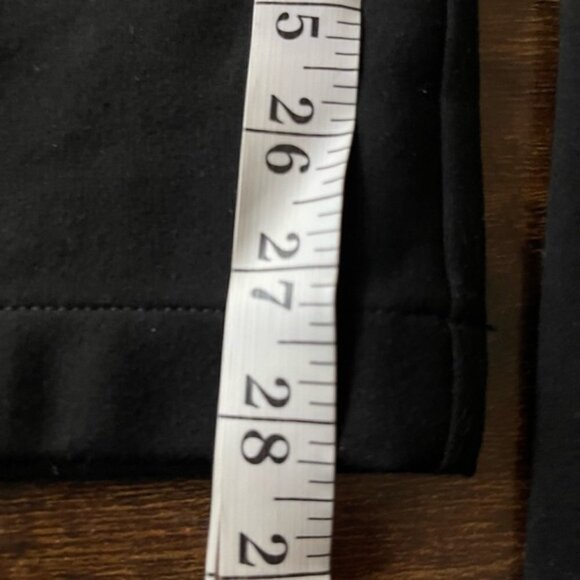 Paige denim black high rise pleated ponte knit tapered pants size 27 - Picture 10 of 11